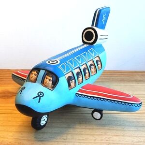 Ceramic Handpainted Model Plane for Home Decor Kids Room Airplane